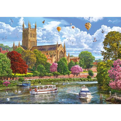 Gibsons: Worcester From The River (1000pc)