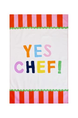 Yes Chef Stripe Cotton Tea Towel 48 x 74cm – Ulster Weavers