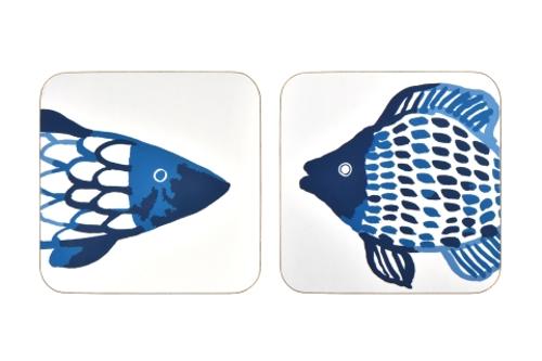 Catch of the Day Cork-Backed Coasters 4 Pack – Ulster Weavers