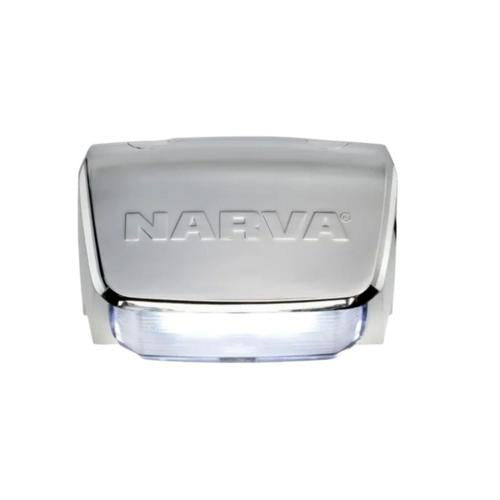 Model 80 LED Licence Plate Lamp Chrome 9-33V Narva 98064C