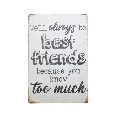 Art Tin Best Friends Forever