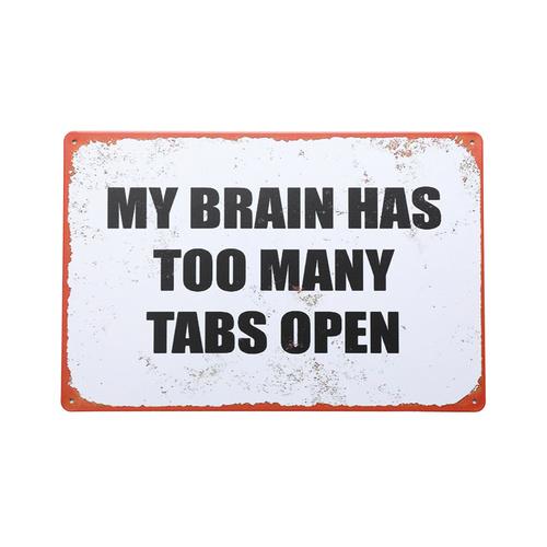 Art Tin Brain Tabs