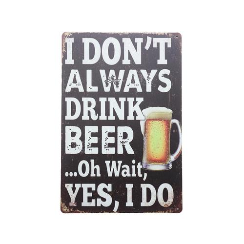 Art Tin Beer Always