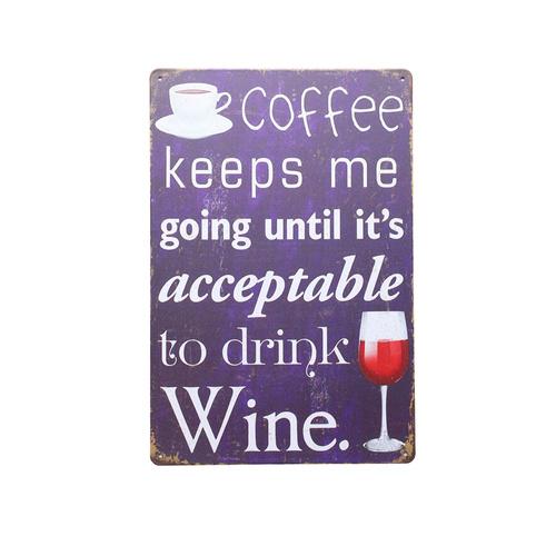 Art Tin Coffee Wine Cycle