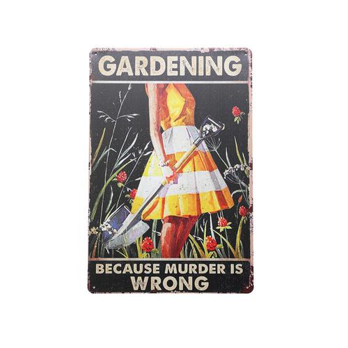Art Tin Garden Crime
