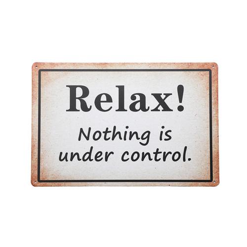 Art Tin Nothing Under Control