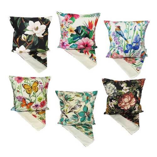 Cushion Cover - Floral Set - Set of 6