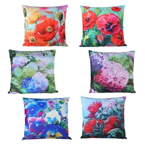 Cushion Cover - Floral Painting Set - Set of 6