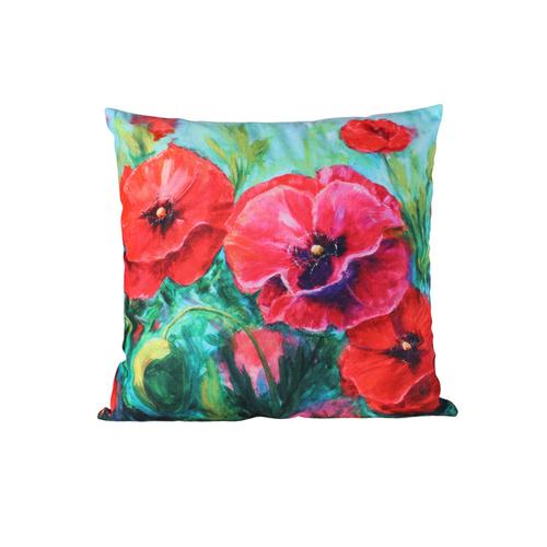 Cushion Cover - Poppies Red