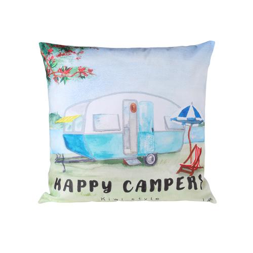 Cushion Cover - Happy Camper Beach
