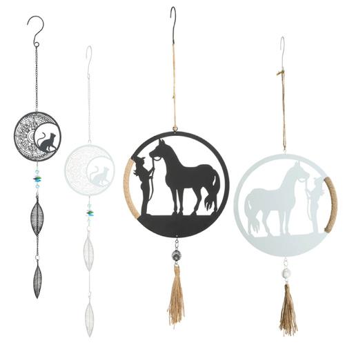 Cat and Horse Hanger Set - Set of 4