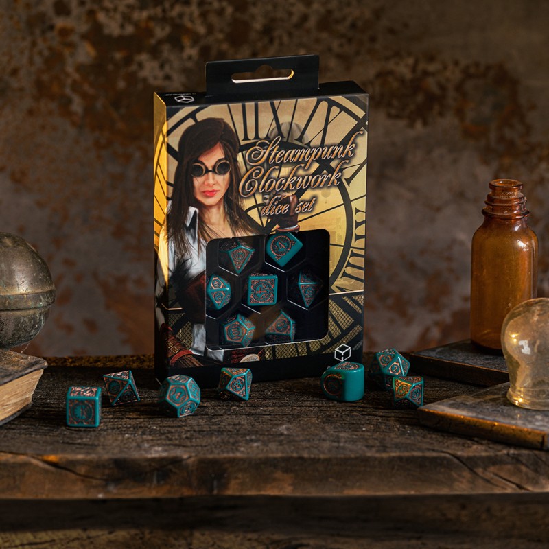 Q Workshop - Steampunk Clockwork: Nautical Apparatus Modern Dice Set 7