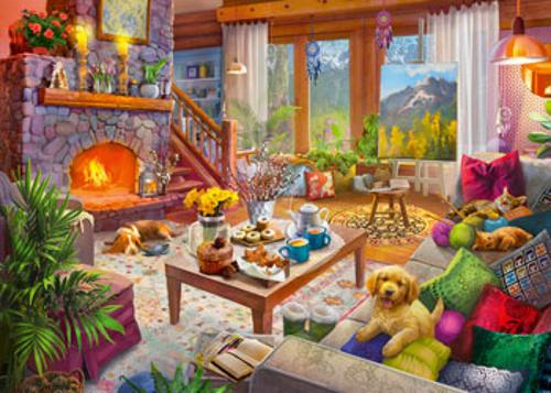 Ravensburger - Cozy Cabin 1000 Pieces