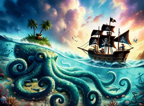 Ravensburger - Octopus Treasure 100 pieces
