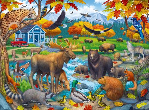 Ravensburger - Wildlife Gathering 150 pieces