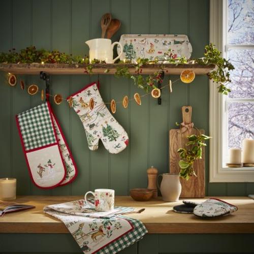 Ulster Weavers Winter Walkies Cotton Microwave Mitts Pair