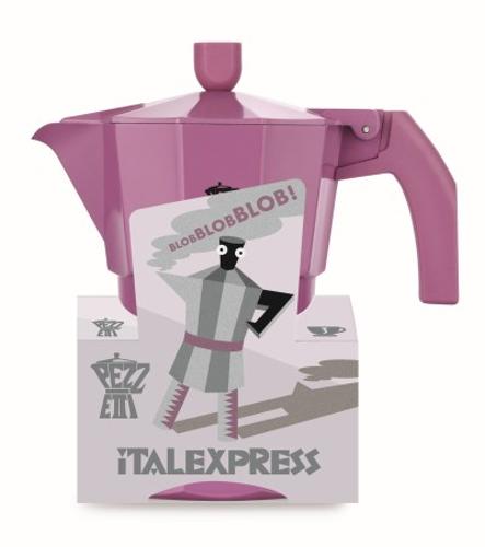 Pezzetti Italexpress 3 Cup Aluminium Coffee Maker Magenta