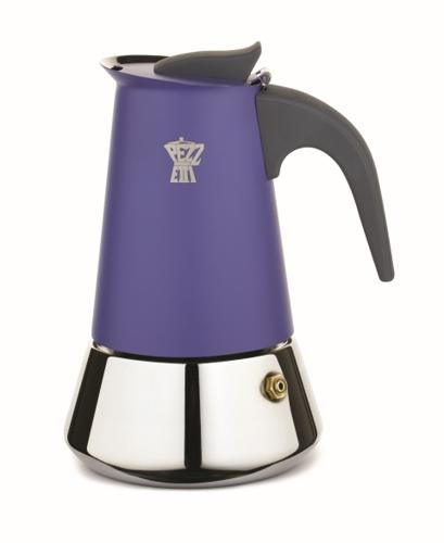 Pezzetti Steelexpress 4 Cup Stainless Steel Coffee Maker Indigo Burst