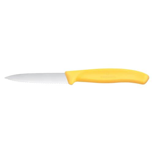 Victorinox Paring Knife 6.7638 - 8cm Wavy Blade New Yellow Handle