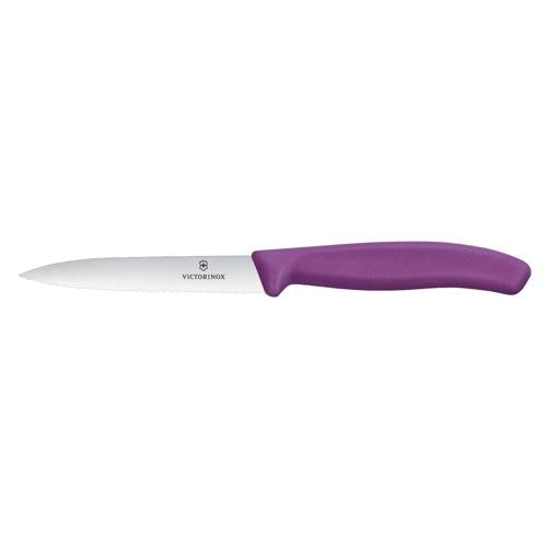 Victorinox Vegetable Knife 6.7735 - 10cm Wavy Blade Purple Handle