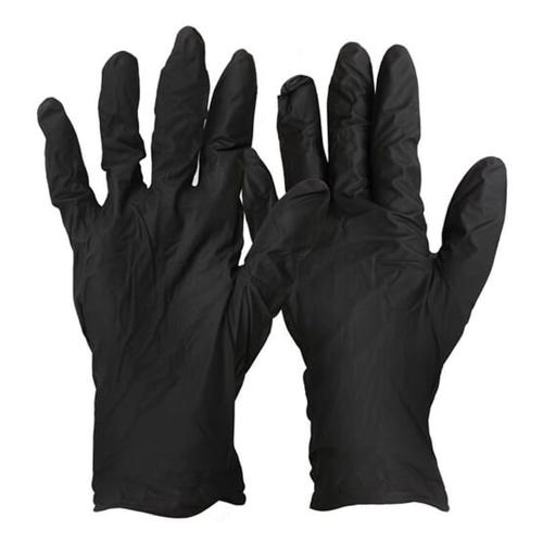 Black Dragon - Premium Powder Free Black Nitrile Disposable Gloves Medium