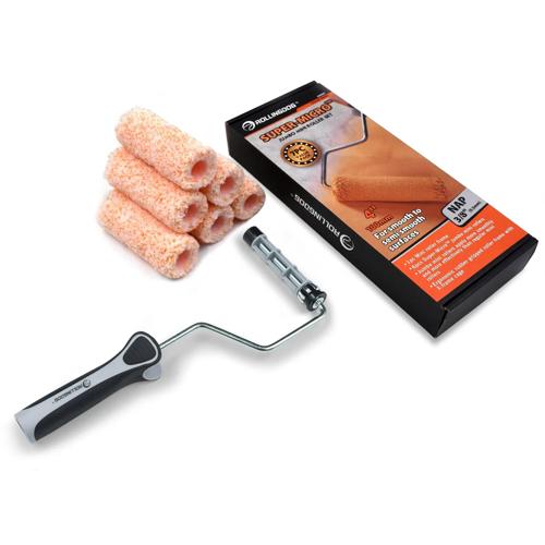 Rolling Dog Mini Paint Roller Sleeves 12mm & Roller 7pce 100mm