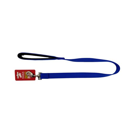 Taurus Nylon Air PU Padded Handle Lead 24mm X 90cm Blue