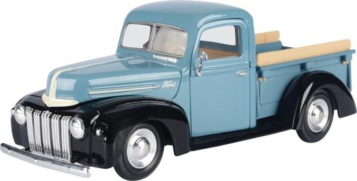 1942-47 Ford Jailbar Pickup Scale Model 1:24 Motormax Blue