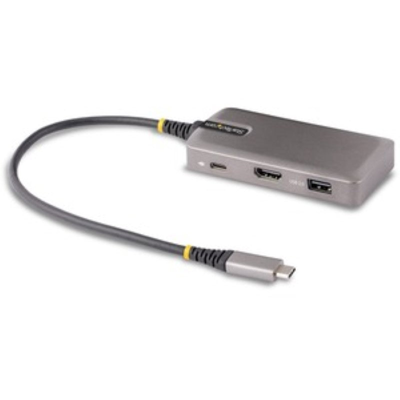 StarTech USB-C Multiport Adapter with 4K HDMI, 3 USB ports, and 100W Power Delivery for enhanced connectivity.