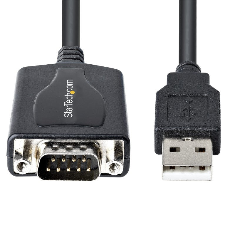 StarTech 3ft USB to Serial Cable with DB9 Male connector for high-speed data transfer to legacy devices.