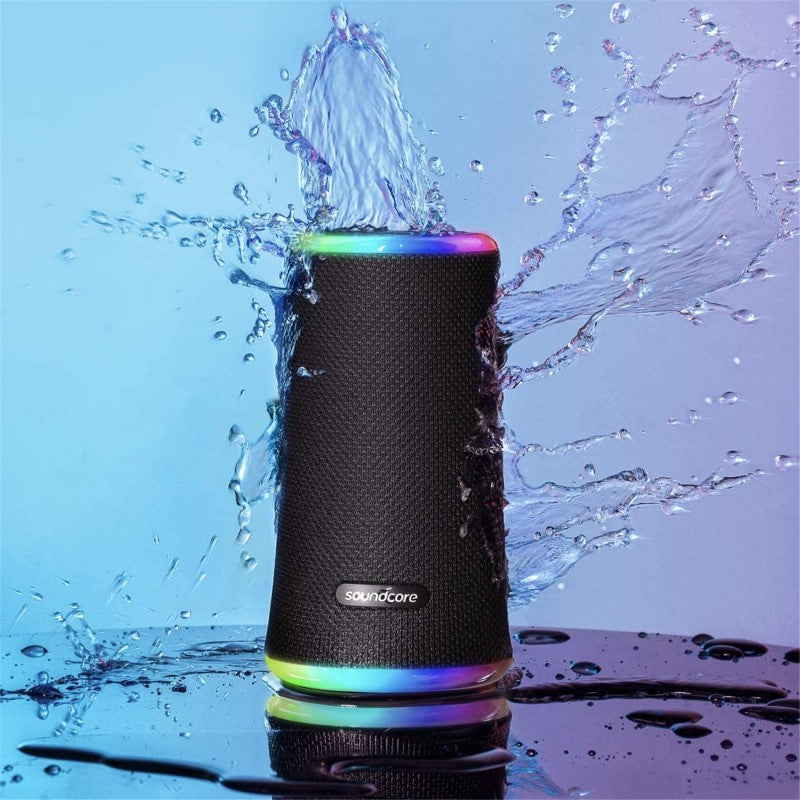 Portable Waterproof Bluetooth Speaker - Konka Soundcore ANKER FLARE 2 with 360° Sound & Light Show