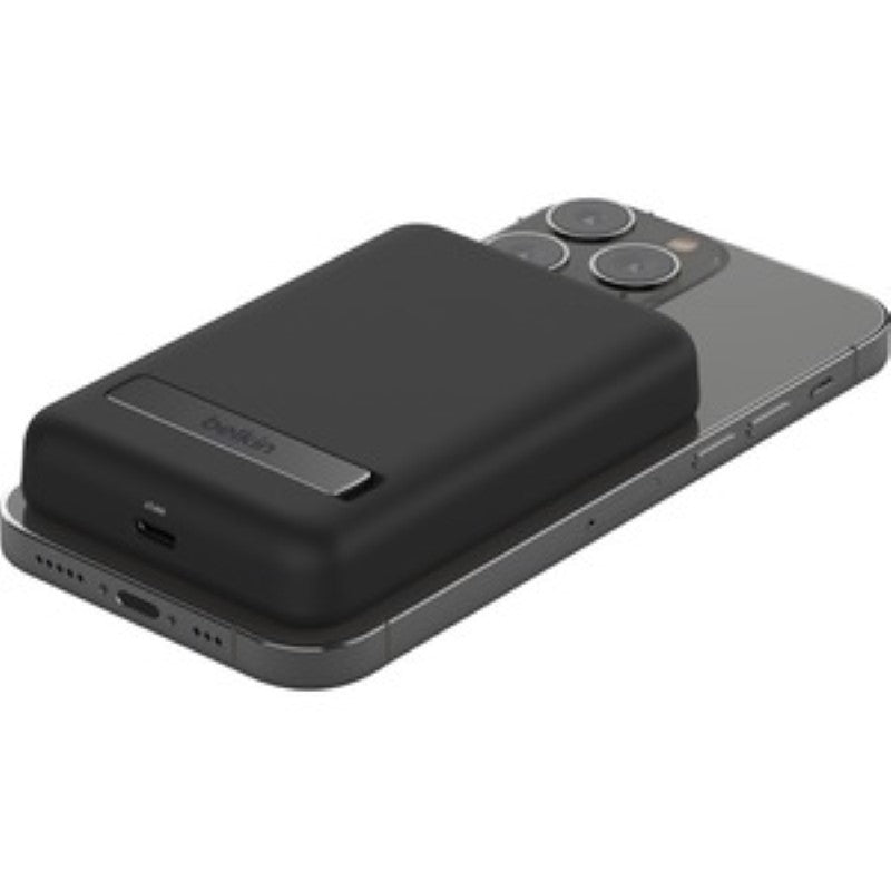 Wireless Power Bank - Belking Magnetic 5K MAGNETIC WIRELESS PB + STAND (Black)