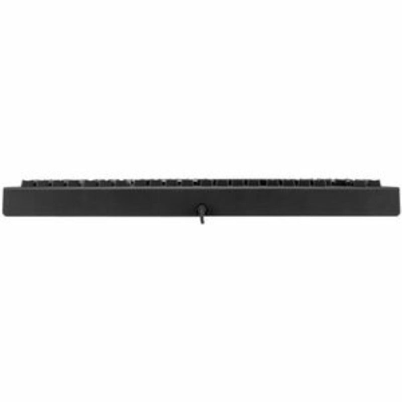 Belkin Secure KVM Remote Control with backlit keyboard for elegant workspace management and easy channel selection.