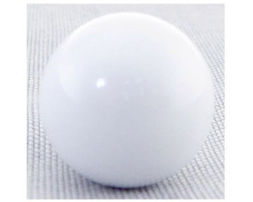 White 16mm Angel Caller pendant, a brass ball bell that emits a gentle chime, symbolizing protection and positive energy.