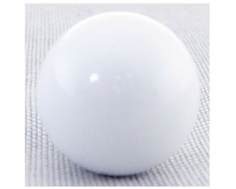 White 16mm Angel Caller pendant, a brass ball bell that emits a gentle chime, symbolizing protection and positive energy.