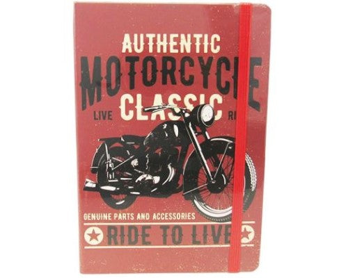 Large classic notebook with lined paper and elastic closure, perfect for jotting ideas in a stylish 21 x 14 cm design.