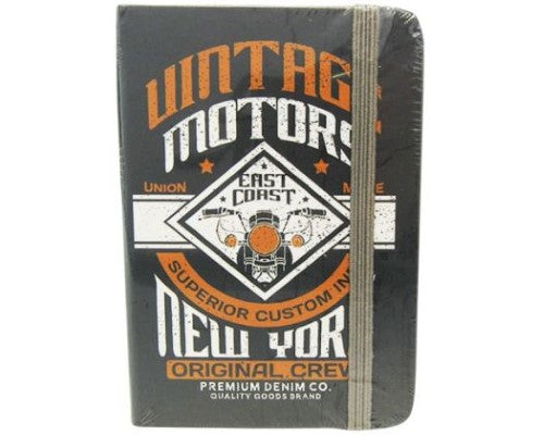 Sleek ManCave Large Notebook with lined pages and elastic closure, perfect for creative ideas and note-taking.