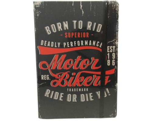 Compact man cave notebook with lined pages and elastic closure, measuring 10.5 x 7.5 cm. Perfect for jotting down ideas.