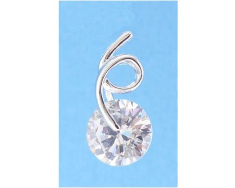 Elegant Jax Zircon earrings feature dazzling zircon stones in a chic silver twist design, perfect for any occasion.