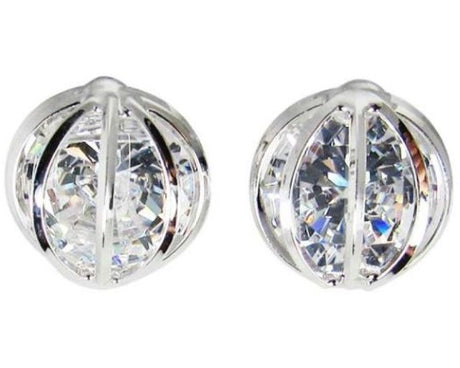 Stunning Jax Diamante Wrap Earrings featuring a glimmering wrap design, perfect for casual or formal occasions.