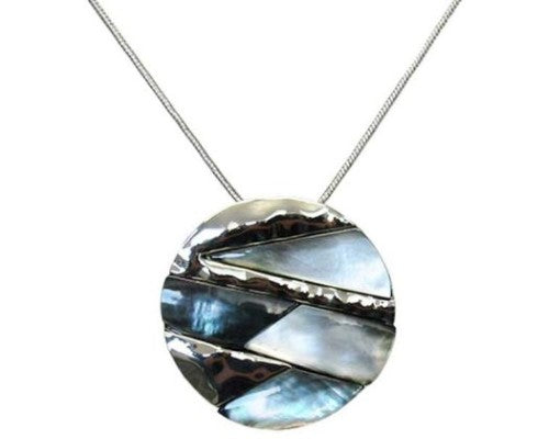 Jax Moody Sea and Sky Necklace featuring a 4.5 cm ocean-inspired pendant on a 70 cm chain with extension.
