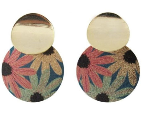 Delicate Floral Frieze Earrings, 4.2cm x 3cm, perfect for adding elegance to any outfit.