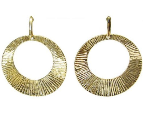 Elegant Jax Egyptian Gold Pierced Earrings, 4.5 x 4 cm, showcasing luxurious gold finish and authentic Egyptian-inspired design.