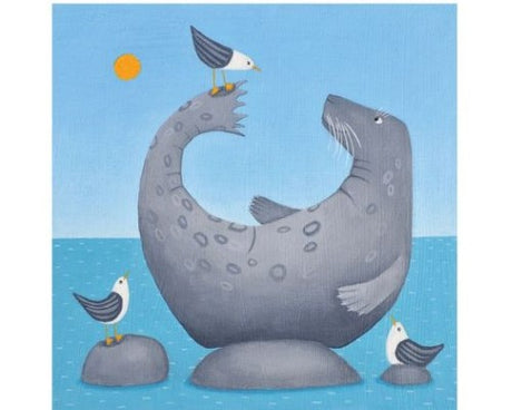 Canvas art print featuring Black Born Fish by Ailsa Black, celebrating marine life in a 30x30 cm design, ready to hang.