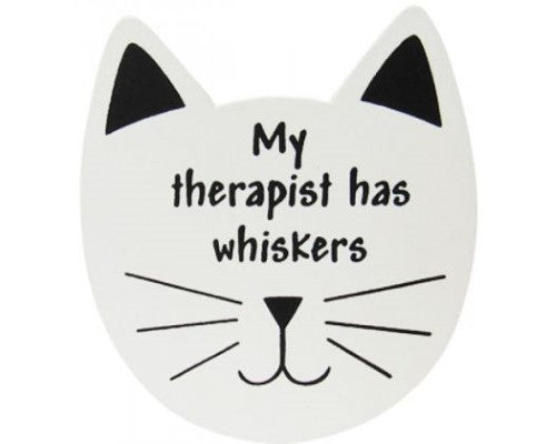 Whimsical cat head magnet, 6.5 x 7.5 cm, perfect for holding notes and adding charm to any space.