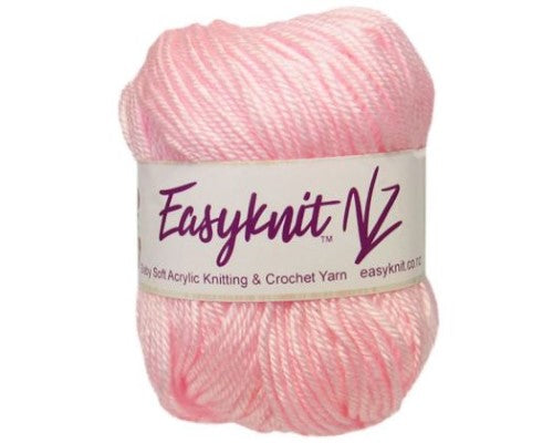 Baby pink 4-ply yarn, 50g ball, ideal for soft garments and accessories for babies, with gentle touch and easy handling.