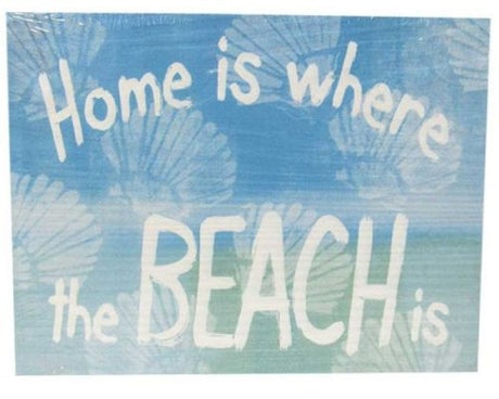 Textured wall art featuring beach elements, perfect for bringing coastal vibes into your home decor.
