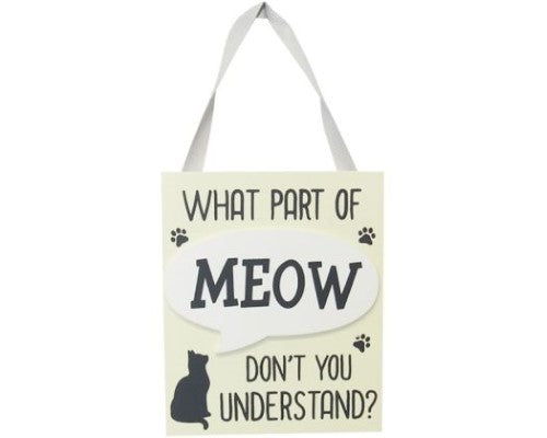 Charming MDF wall art featuring a playful cat motif, ideal for cat lovers' home decor, measures 10 x 12 cm.