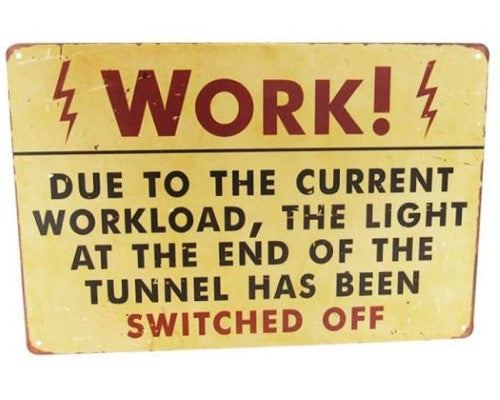 Art Tin Tunnel Light Sign