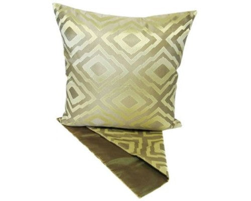 Luxurious gold diamond mosaic cushion cover, perfect for adding elegance to any living or bedroom decor.